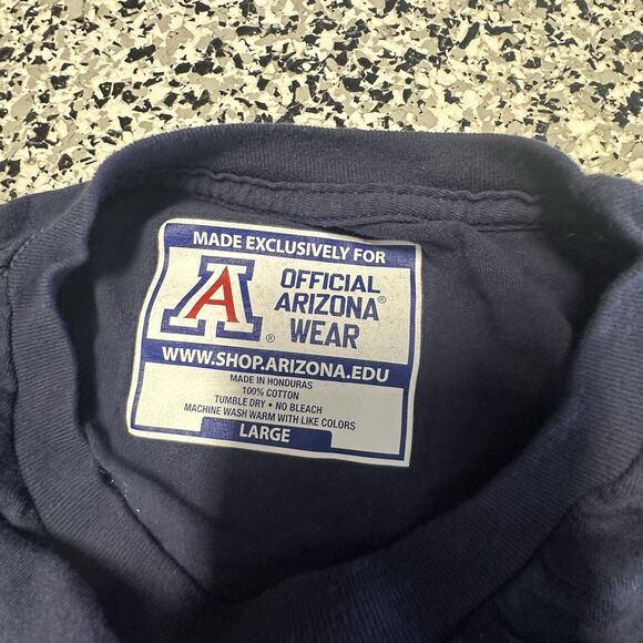 Arizona Wildcats Dad T-Shirt Mens Large Navy Blue NCAA Basketball College Team - Picture 4 of 5